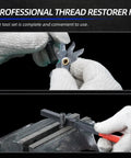 All In One Pro Grade 61 Piece Thread Restorer Kit With Dual Standard Taps And Dies for UNC UNF and M6 M14 Threads in use
