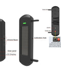 Solar Wireless Outdoor Driveway Alarm Sensor With 3 Beam Photoelectric Detection IP66 Waterproof design and features.