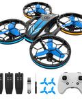 Lit RC Drone With Auto Hover and Headless Mode Quad Copter With LED Lights Full Propeller Guards and accessories