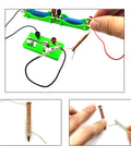 Hands On Electromagnet And Basic Electricity Circuit Kit for school lab showing DIY electromagnet and circuit connections