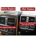Mercedes Benz W166 ML GL GLS GLE 2011 2018 Rear AC Outlet Tab Clip Repair Kit Right Side Easy Pop In Swap In Durable PC And ABS Replacement No Drama Install For W166 Models before and after rear vent clip