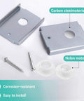 Four Pack Bifold Door Repair Bracket Kit For One And Three Eighths Inch Doors Stainless Steel Durable Hardware with screws
