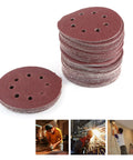 Grab Your Set Of 100 Pieces Of Heavy Duty Aluminum Oxide Sanding Discs With Hook And Loop Pads Perfect For Smoothing Furniture And Car Bodies Fast, stack of sanding discs.