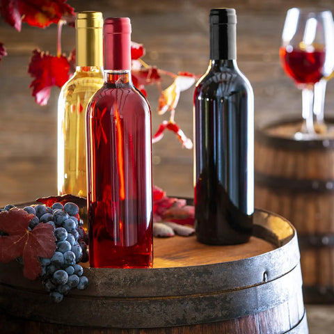 Premium Pvc Heat Shrink Wine Bottle Caps 120 Pieces Assorted Pack Heavy Duty Seal Wraps for liquor on wine bottles.