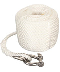 75ft Double Braid Nylon Boat Dock Line With Stainless Steel Thimble For Mooring And Towing Beefy 1565 Lbs Breaking Strength