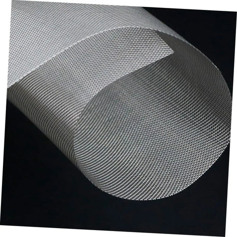 Welding Mesh Kit For Car Bumper Repair Durable Metal Wire Screen roll for quick fix of cracks, silver color close-up view.