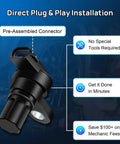 Rear Center Abs Wheel Speed Sensor No Sweat Swap Direct Oe Fit Plug And Play For Ford F150 F250 F350, pre-assembled connector detail.
