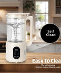 8 In 1 Nut Milk Maker With 40 Oz Capacity For Plant Based Milks Like Almond Oat And Soy Milk Auto Clean kitchen counter view