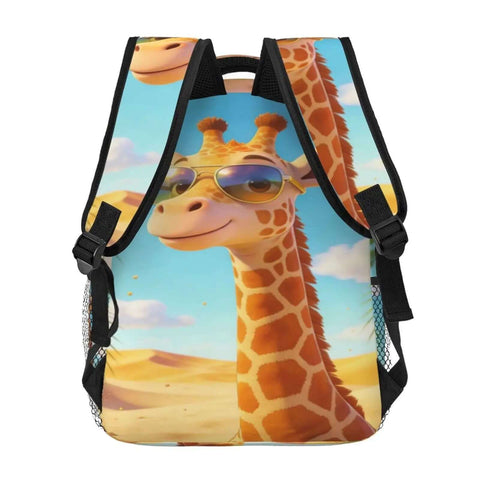 Cool Giraffe Desert Sunglasses Double Shoulder Backpacks Ideal For Work Hiking Travel And School Go To Everyday Carry