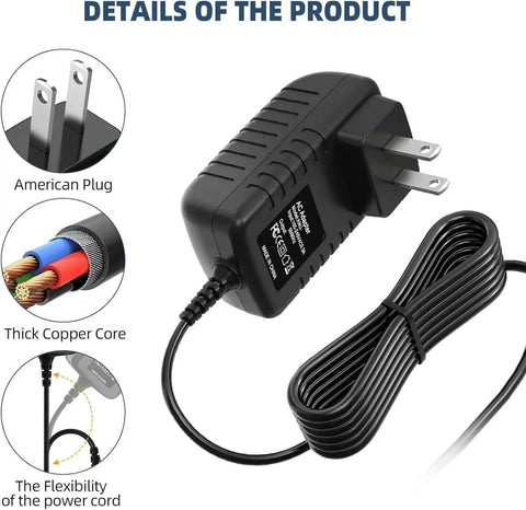 Details of Dope AC Adapter Compatible With Boss RC-600 Loop Station Power Supply Cord Replacement Charger, 100V-240V input