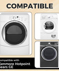 Image showing front-load dryers compatible with Top Notch Dryer Drum Bearing Slide Glide Kit Replacement For GE Kenmore Hotpoint Sears RCA Pack Of Four Easy Snap In Durable Performance And Long Lasting Repair