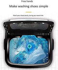 Kick Your Kicks Back Fresh With This Portable Shoe Washer Compact Laundry Spin Dryer Dual Purpose Semiautomatic Sneaker Cleaner Easy Knob Control showing interior with rotating wash cycle.