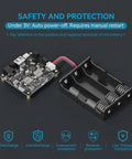MPPT Solar Charge Controller With 65W PD QC Fast Charge, battery management board and holder, safety protection features