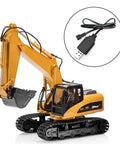 USB Power Charger Cable For 7.2V Ni Cd Ni Mh Battery Packs 250mA Output SM 2P Plug For RC Excavator And RC Cars shown with RC excavator model