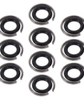 10 Pack Half Inch Drive Impact Wrench Retainer Rings With O Ring Easy Install Replacement Clips For Pneumatic And Electric Wrenches No Slip Socket Retaining Tool Kit, 1/2-inch steel and rubber rings