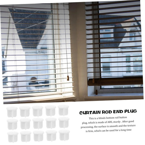 Top Shelf Abs Plastic Blind Bottom Rail End Caps For Roller Vertical And Horizontal Blinds Straight Up Heavy Duty Design No Drama Setup Durable Window Treatment Gear Fresh Mixed Colors Bulk Pack