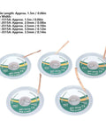 5 Piece Solder Wick Set For Electronics Repair, Alloy Copper Desoldering Braid In 1.5mm To 3.5mm Widths shown