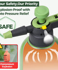 Hand Pump Sprayer 2L Garden Sprayer For Plants And Lawn Care with safety pressure relief valve and side refill design