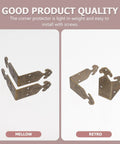 Brass Corner Protectors For Jewelry Boxes And Woodworking Projects Antique Style Box Corner Guards lightweight design