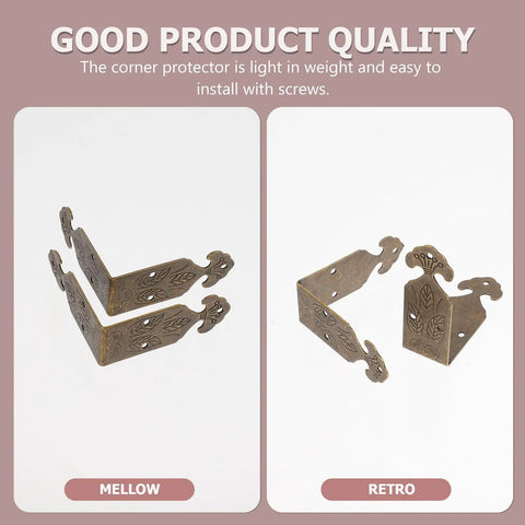 Brass Corner Protectors For Jewelry Boxes And Woodworking Projects Antique Style Box Corner Guards lightweight design