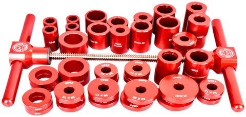 Tool Chest Tough Bearing Press Kit For Drag Free Bottom Bracket And Thru Axle Swaps Handles 14 Standard Wheel Sizes For No Sweat Bike Assembly And Trail Ready Reliability