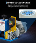Electric Wire Stripper Machine For 1.5 To 25 Mm Cables with powerful cooling fan and control panel, alloy steel build.