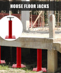 Heavy Duty Adjustable House Jacks For Leveling Crawlspace And Joist Beams 11 To 16 Inch Range With 6,860 To 9,920 Lbs Capacity Each Floor Jack Screw Pole Brace For Cellar Ceiling 2 Pack displayed under concrete structure