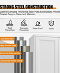 Built Like A Tank Super Tall Steel Pantry Cabinet With Double Doors And Four Shelves Kitchen Storage Saver showcasing strong steel construction features.