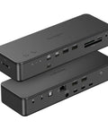 Butter Smooth Thunderbolt 5 Dock For MacBook Pro And Max, with multiple ports on a sleek black rectangular design.