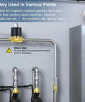 Heavy Duty One Quarter Inch NPT Brass Electric Solenoid Valve Normally Closed AC 110 Volt installed in industrial setting
