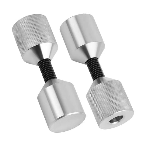 Premium 4Pcs Aluminium Flange Two Hole Alignment Pins 1-1/8 Inch Dia for precise machinery installation tasks.
