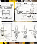Diagrams and dimensions of Heavy Duty Dual Joystick Hydraulic Directional Control Valve For Log Splitters And Small Tractors