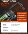 Universal Battery Tester With Clear LCD Readout No Battery Needed For AA AAA C D 9V And Button Cells Quick 18 Level Power Check For Household Devices And Rechargers black ABS plastic battery tester with LCD display