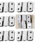 Built Like A Tank French Cleat Picture Hanging Kit With Six Stainless Steel Wall Mount Brackets And Anchors for secure artwork display.