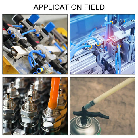 Various applications of Clear PU Tubing 6mm By 4mm Pneumatic Air Line Hose in industrial machining and fluid systems