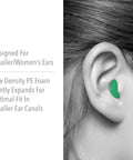 Maximum Lite Earplug Refill Kit For HL400 Dispenser Includes 800 Pairs In Two 400 Pair Canisters shown in small ear