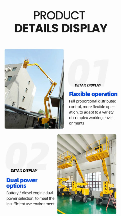 Self Propelled Telescopic Boom Lift Job Site Workhorse For High Reach Commercial Construction and Routine Maintenance Chores with flexible operation and dual power options.