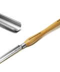 Cryo Treated M2 High Speed Steel Roughing Gouge Three Quarter Inch with solid beech handle, stainless bolster for woodturning.