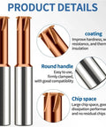 Heavy Duty Solid Carbide Single Tooth Thread Mill Cutter For M10 X1.5 Threads with round handle and chip space design.
