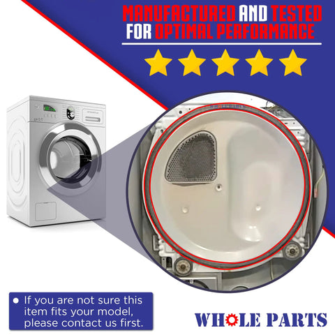 Dryer Drum Felt Seal Replacement WP37001132 For Admiral Amana Crosley Kenmore Magic Chef Maytag And Speed Queen Dryers
