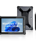 Heavy Duty 10.1 Inch Windows 11 Pro Rugged Tablet With 8GB Ram And 128GB Storage, showing front and back view.
