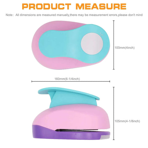Dimensions of Heavy Duty 3 Inch Circle Punch With Spring Action Lever Built Tough Durable Steel Blade for Smooth No Jam Cutting