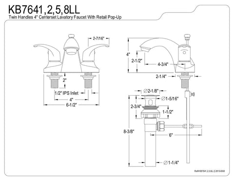 Legacy 4 Inch Centerset Lavatory Faucet In Brushed Nickel With Solid Brass And Zinc Alloy Construction Duraseal Washerless Cartridge No Fuss Deck Mount 4 Inch Centerset 3 Hole Installation 1.2 GPM Water Flow