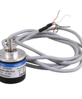 Incremental Rotary Encoder 600P/R, DC 5-24V Wide Voltage, 6mm Shaft, easy install, 194cm cable for robotics and CNC projects.