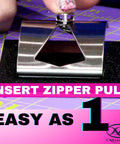 Pink Zipper Pull Installer Tool For Easy Zipper Pull Replacement In Sewing And Quilting Projects Durable Build Quick Repairs For Crafts And DIY