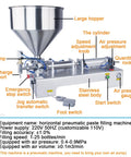Tough As Nails Pneumatic Bottle Filler with stainless steel large hopper and adjustable speed for liquid dispensing.