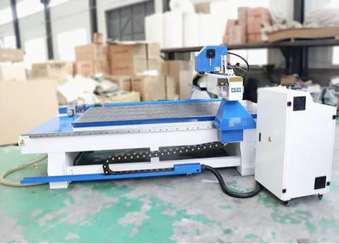 Rotary Axis 4 Axis CNC Router With 4x8 Engraving Milling Machine for 3D wood foam sculpture in workshop setting