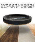 Heavy Duty Felt Furniture Sliders For Hardwood Floors Premium Floor Savers on a hardwood surface demonstrating smooth glide.
