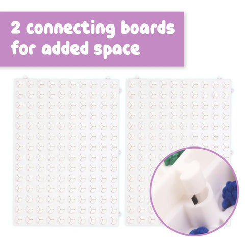 Calm Down Threading Boards Set Of 2 For Sensory Play And Focus, Autism And ADHD Therapy Toy showing two connected boards.