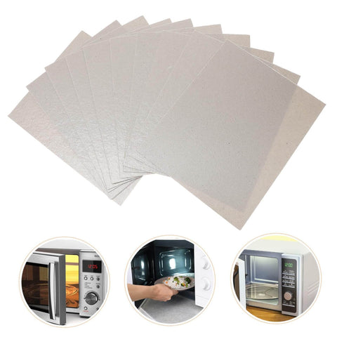Mica Sheet Microwave Waveguide Cover Kit 12 Piece Heat Resistant Insulation Plate for Oil Spill Protection Universal Replacement